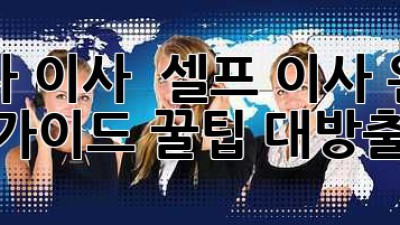 혼자 이사? 📦 셀프 이사 완벽 가이드! 꿀팁 대방출 ✨